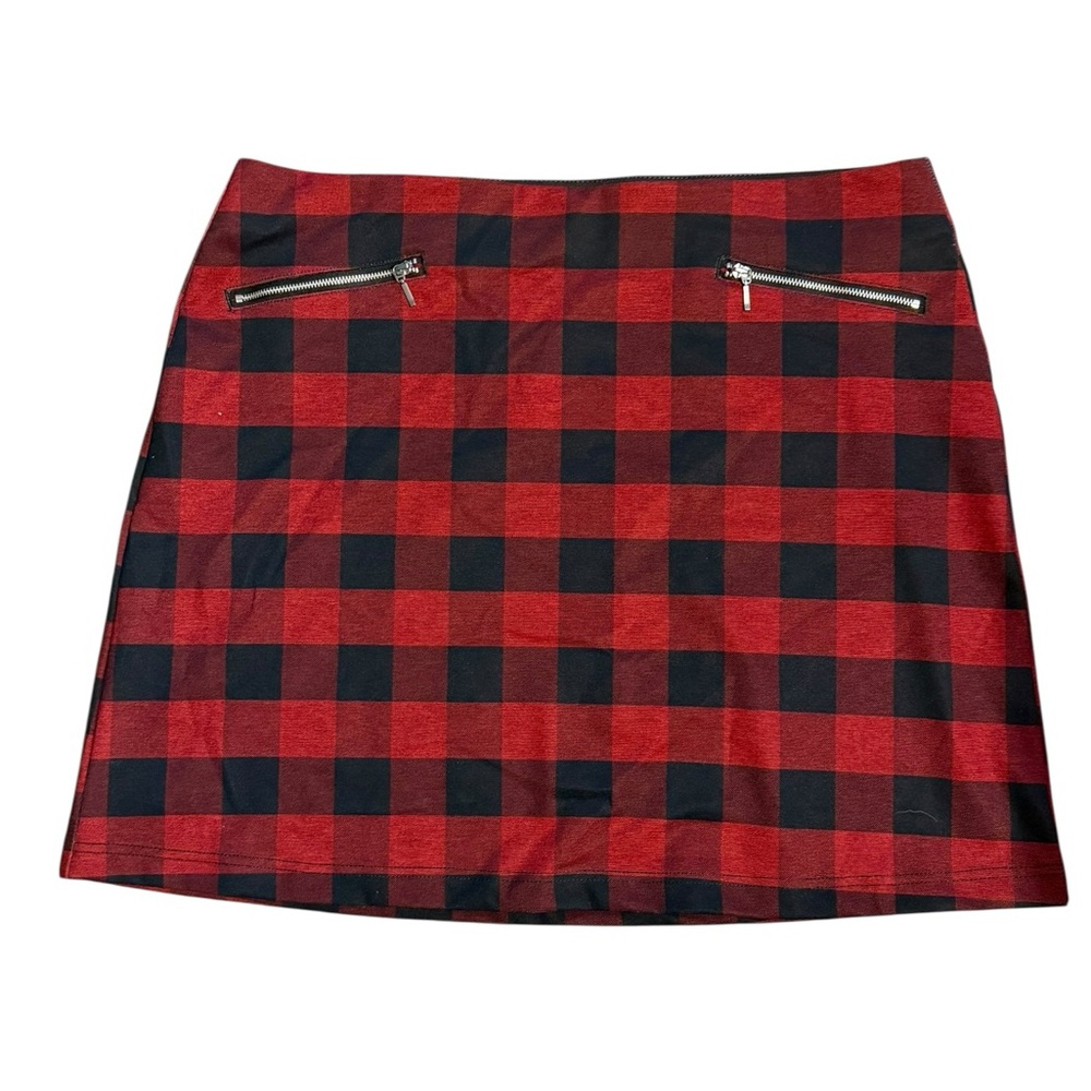 Maurice’s extra large Plaid Red and Black Women's mini Skirt